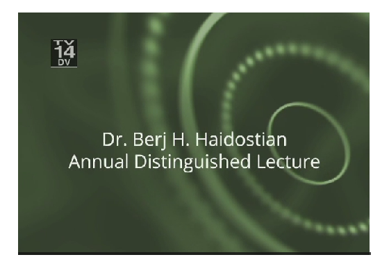 2012 Berj H. Haidostian Annual Distinguished Lecture: Ararat-Ten Years After
